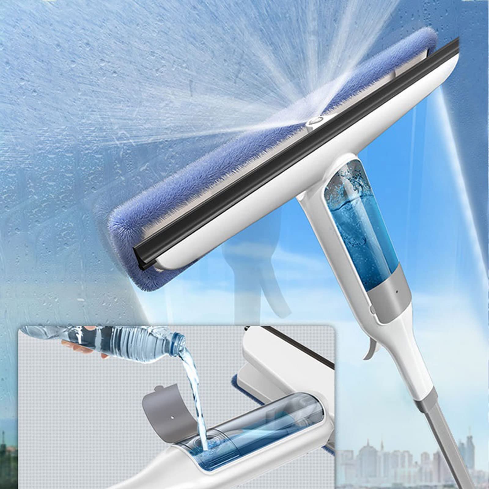 Rasquetas para Ducha, Escobillas de Ducha Borrador Doble Cara Raspador Silicona Limpiador Piso Vidrio for Ventana