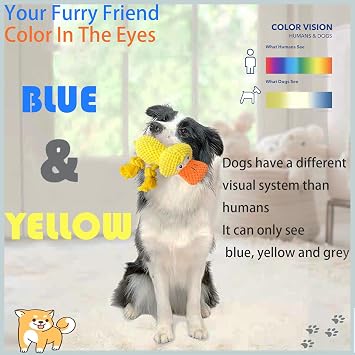 Indestructible Dog Squeak Toys for Big Dogs, Durable Chew Toys for Aggressive Chewers, Tough Stuffed Animals, Toys with Cotton Material and Crinkle Paper,Suitable for Large, Medium and Small Dogs