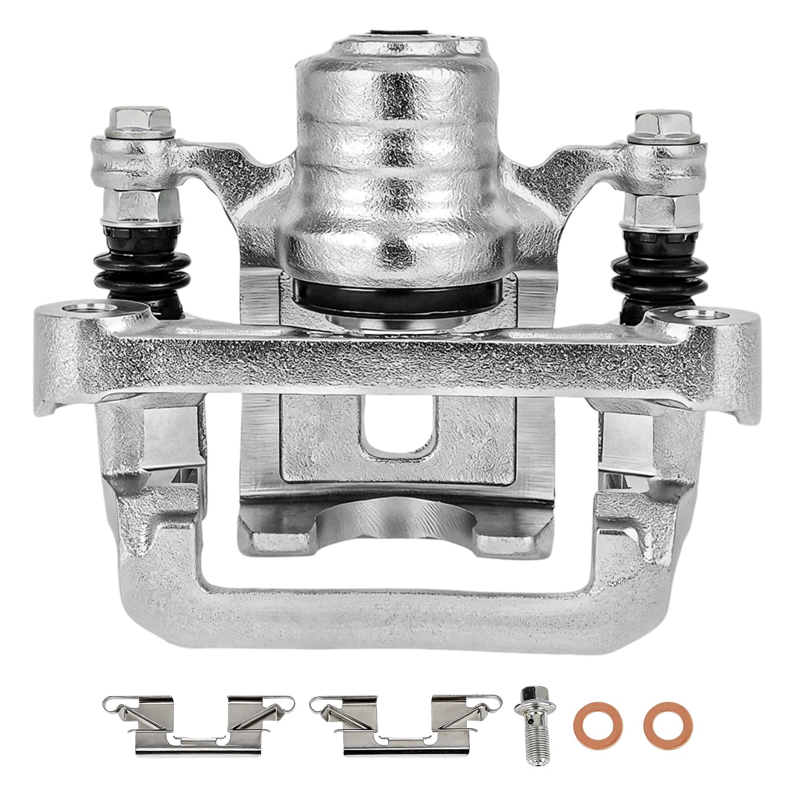 SCITOO 19B2994 Rear Left Disc Brake Caliper With Bracket Silver | Fit For Nissan,For Suzuki Models - For Equator 2009-2012,For Frontier 2005-2024,For Xterra 2005-2015 1PC Direct-fit