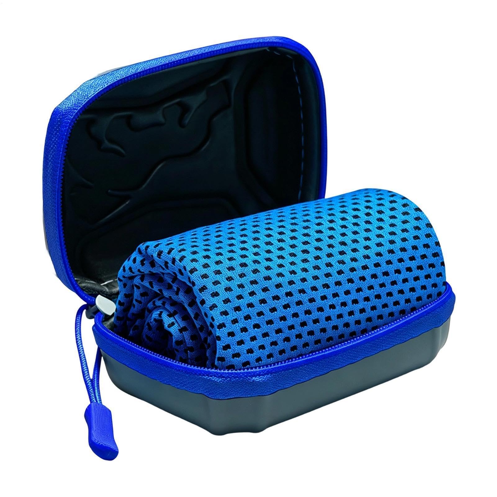 Asciugamani rinfrescanti con scatola portaoggetti, morbidi asciugamani freddi da donna per golf, yoga, nuoto, allenamento, campeggio, escursionismo, ciclismo, palestra e fitness