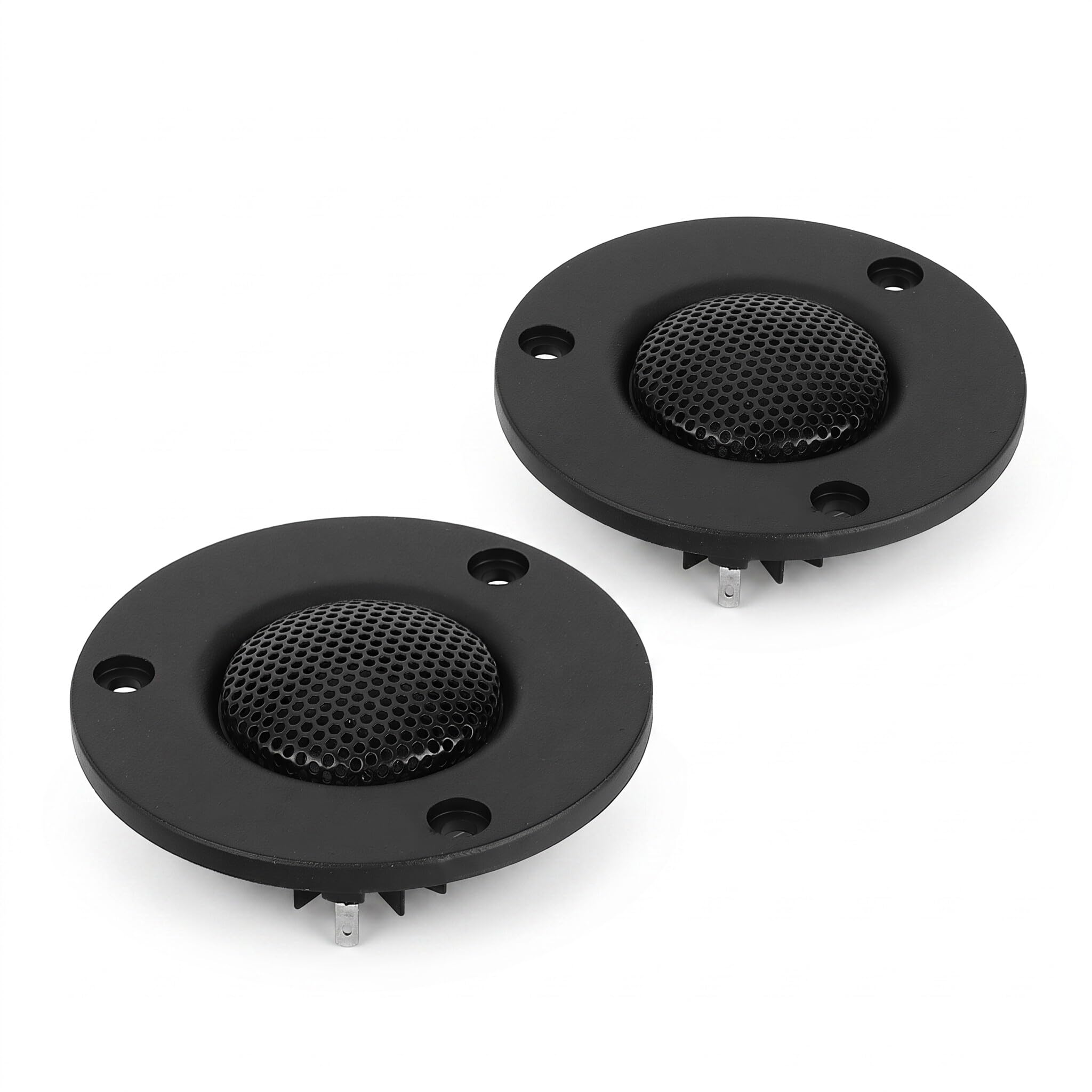 Altavoces Tweeter para Coche, Sonido Alta Fidelidad, 25mm Domo Seda, 2 PCS 60W Radiadores 4 Ohms para Audio Automático, para Motocicleta, para Hogar, para Vehículos de Dos Ruedas
