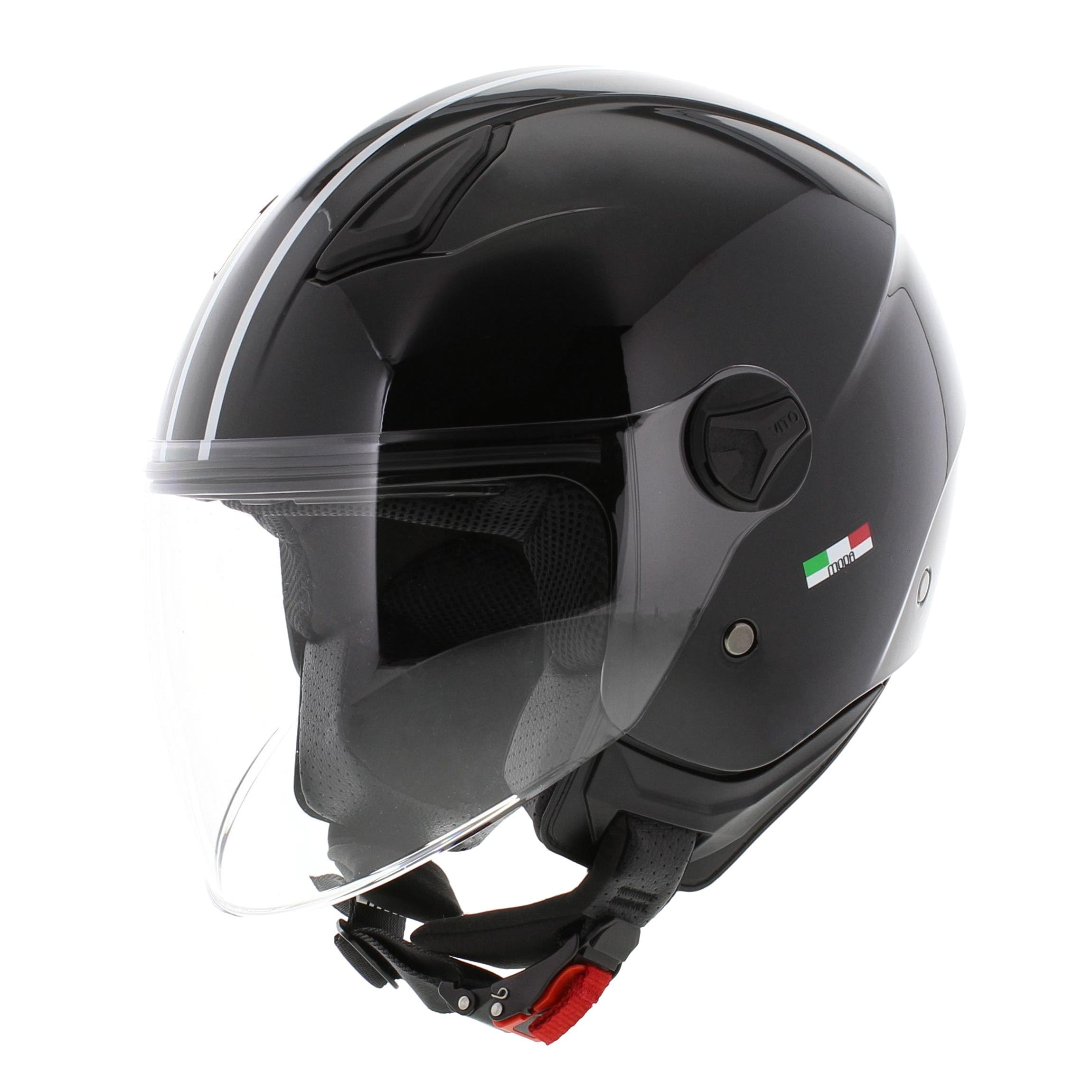 Vito Moda dziecięcy kask Jet Bambino Połysk, czarny