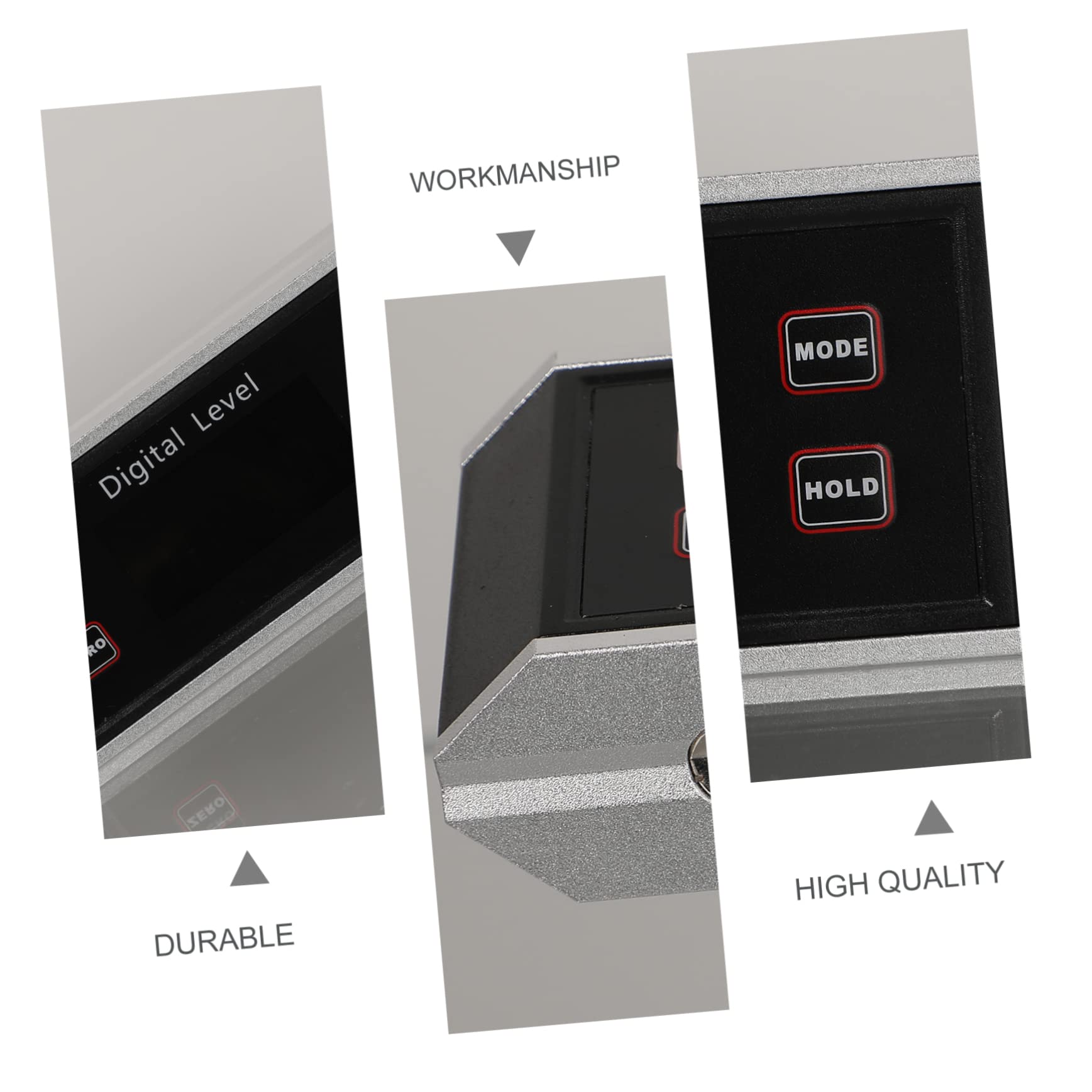 Operitacx Misuratore Angolo Digitale Elettronico Goniometro Inclinometrico Base Scanalata Per Superfici Metalliche Ferrose Robusto e Durevole Per Uso Professionale