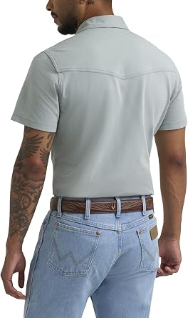ATG by Wrangler Men's Short Sleeve Performance Knit Shirt