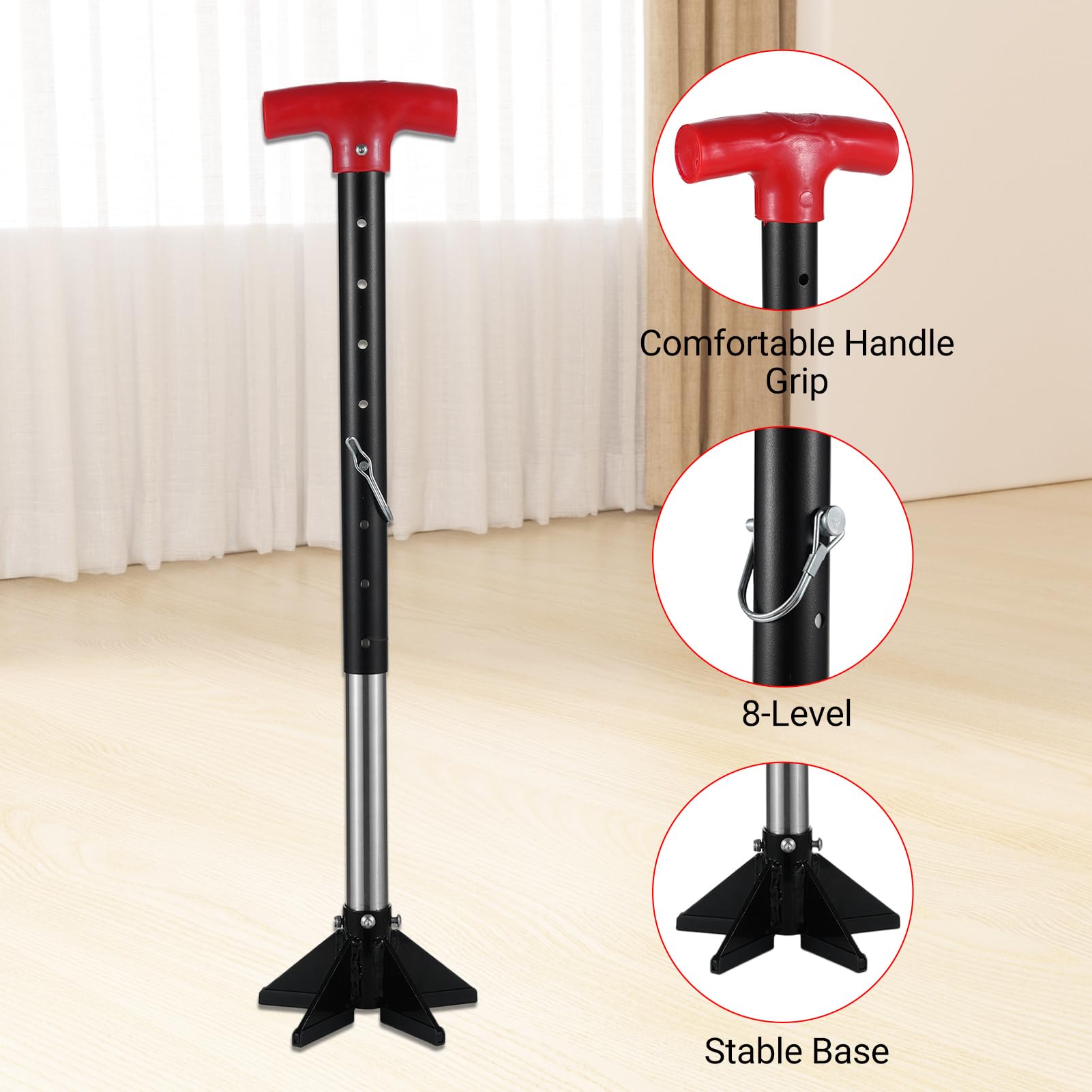 VISLONE 17''-27'' Adjustable Standing Aid Standing Assist Device Short Mobility Tool Stand Assist Aid for Elderly Help Seniors Get up from Floor/Ground