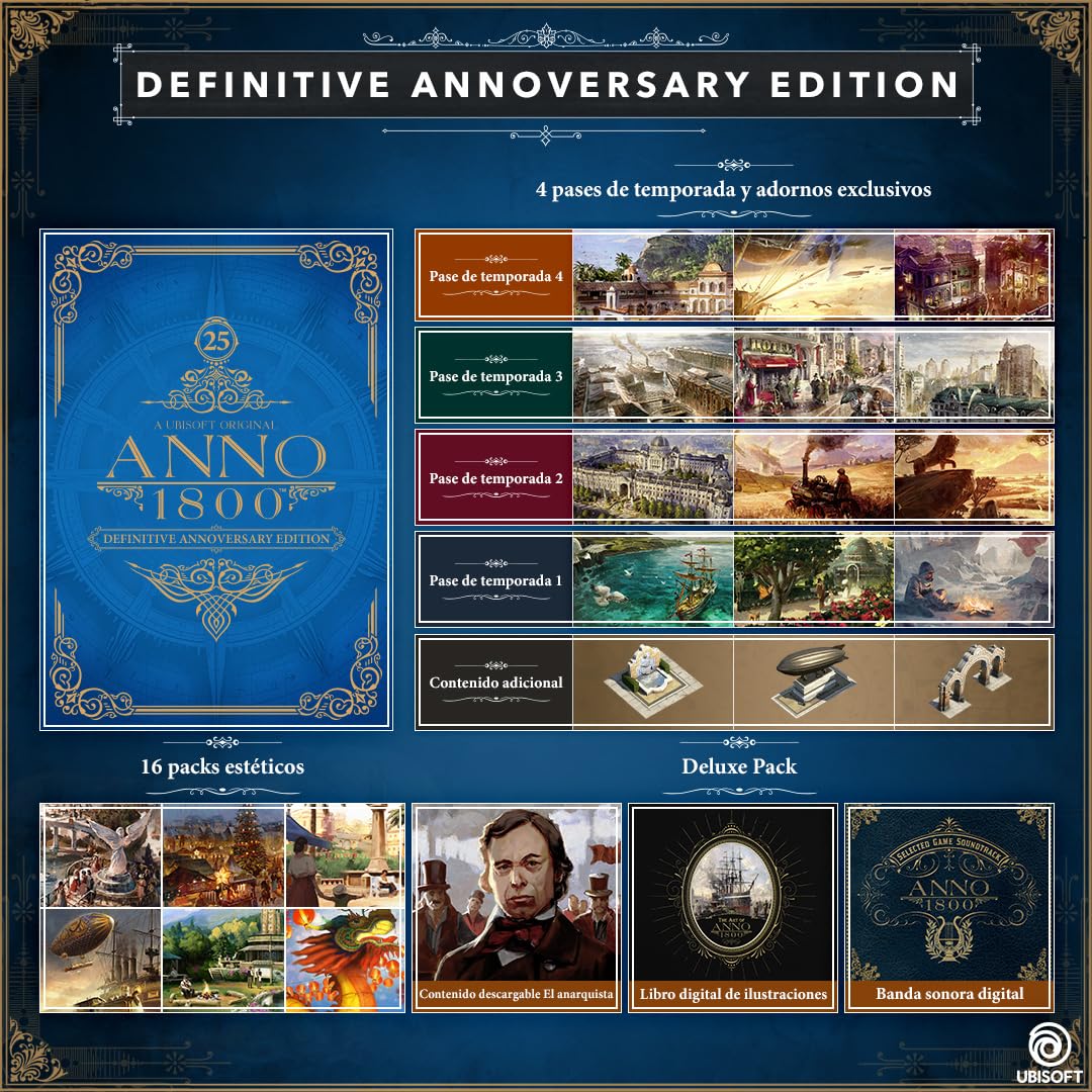 Anno 1800 - Definitive Annoversary Edition | Código Ubisoft Connect para PC