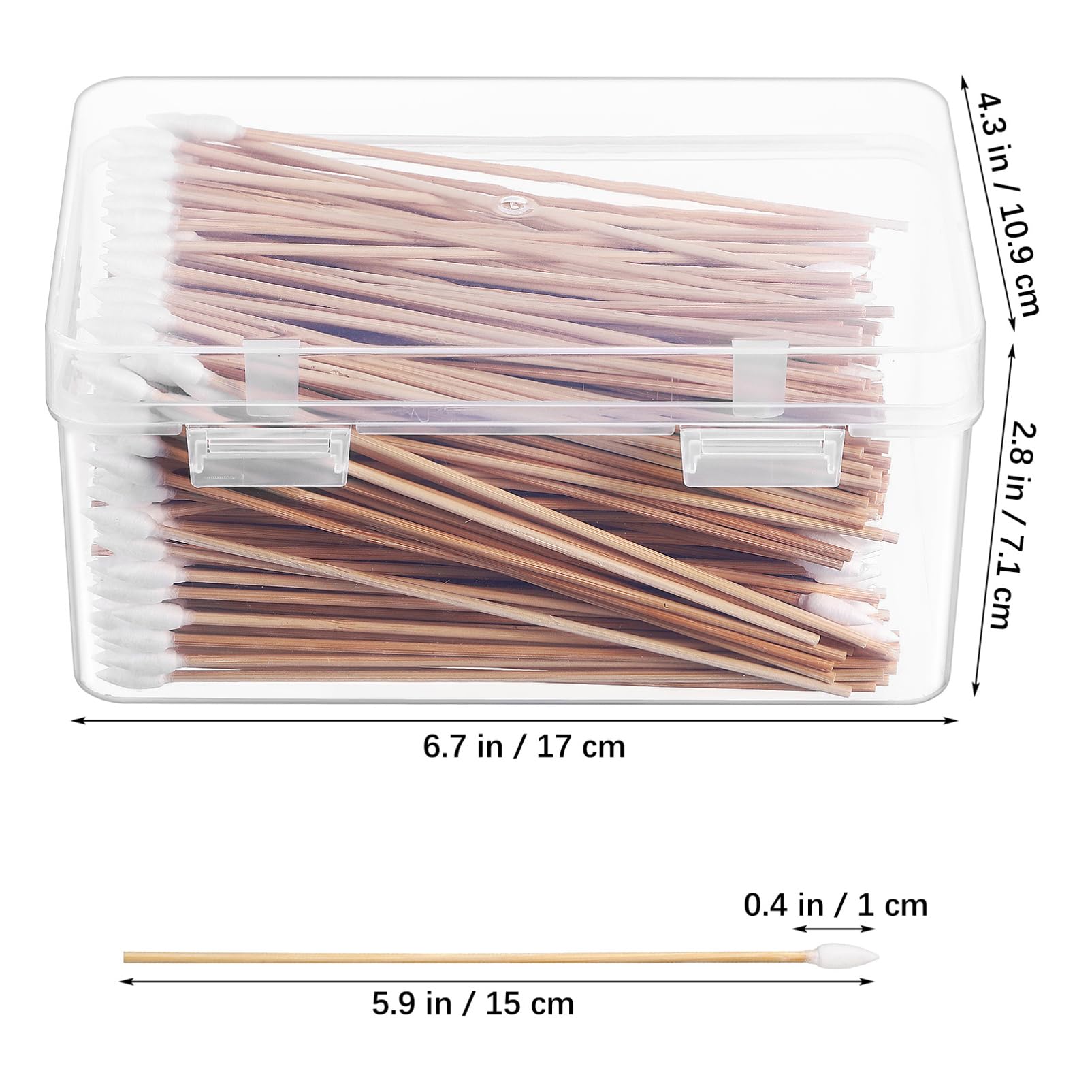 5 Series Bastoncillos De Algodón De Precisión Hisopos Eliminación Baño Palos Aplicadores De Maquillaje Herramientas De Limpieza De Auriculares Madera 500 Piezas X 5