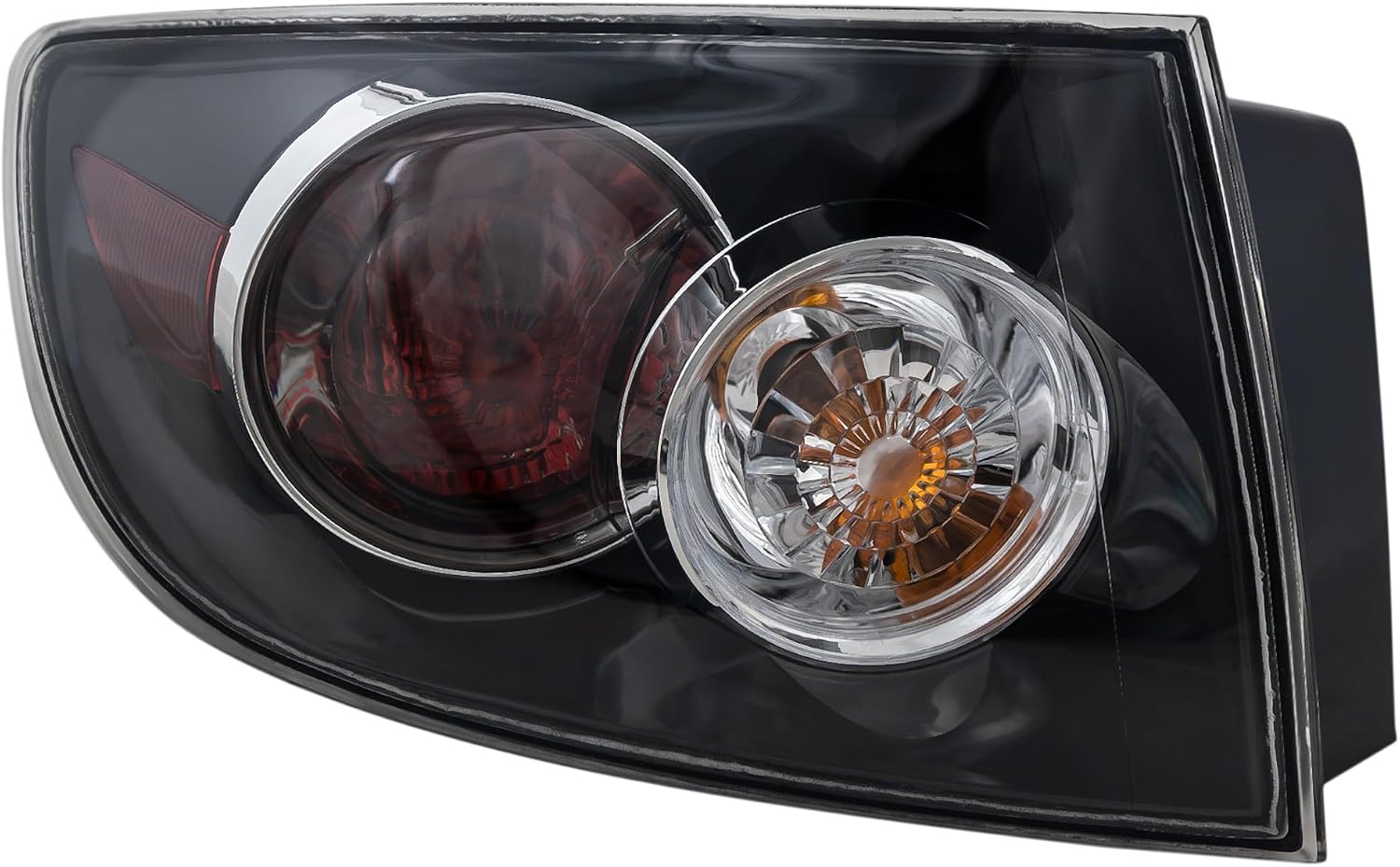Compatible with 07-09 Mazda3 Sedan Taillight Taillamp Rear Brake Light Tail Lamp Assembly w/Bulb Left Driver Side