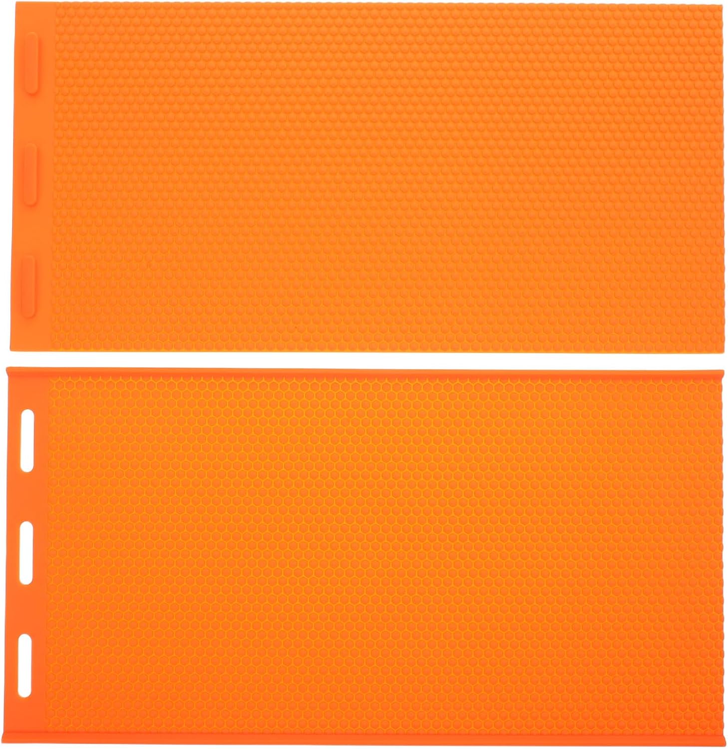 Silicone Beeswax Press Mold Honeycomb Sheet Maker for Beekeeping DIY Orange Flexible Wax Foundation Sheet Tool
