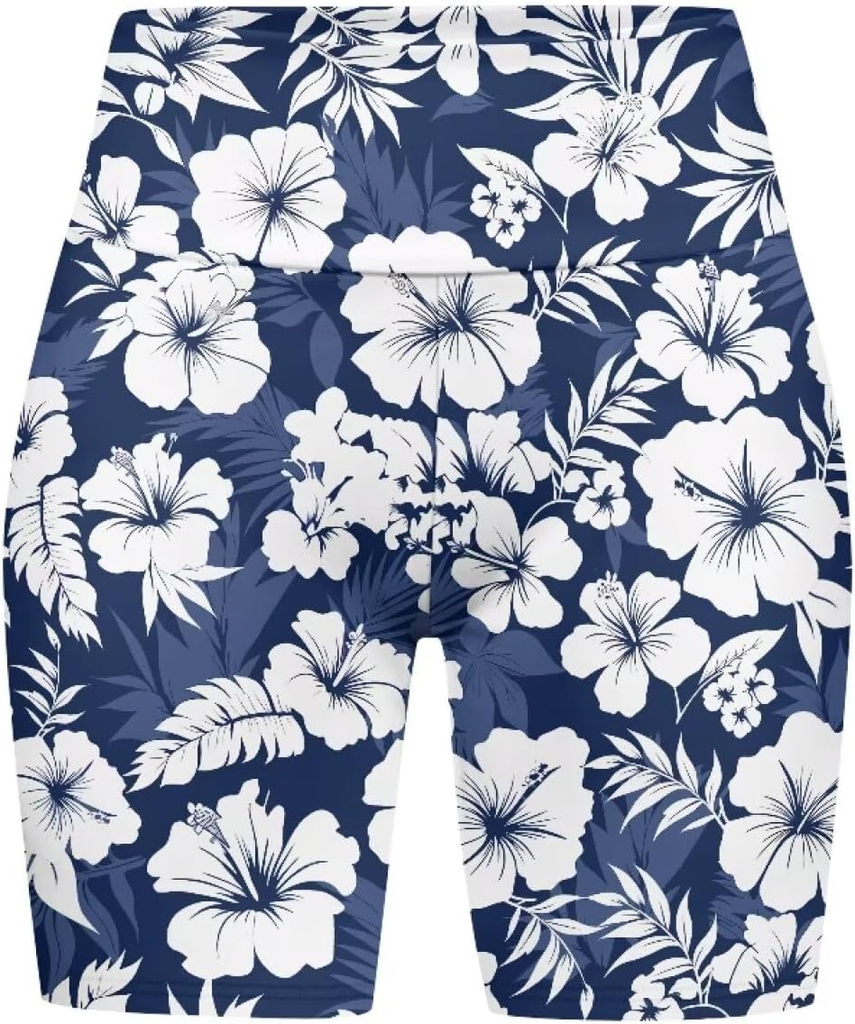 Biker Shorts Women Tummy Control Butterfly Soft Workout Shorts Butt Lifting Booty Shorts High Waisted Running Short