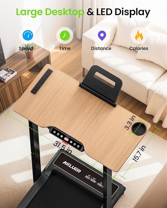 Akluer Walking Pad with Desk Workstation image 2