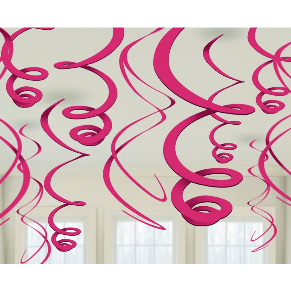 Guirlande Spirale Bleue – 12 Hélices Décoratives à Suspendre Pour Vos Fêtes !
