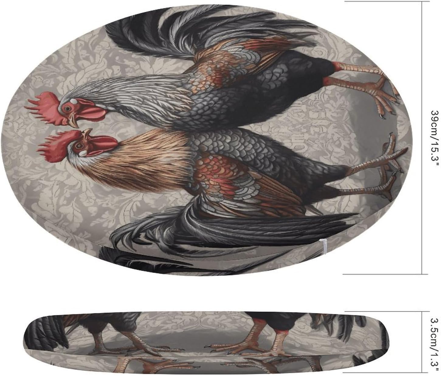Rooster Pattern Chair Cushions Floor Pillow Chair Pad