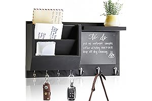 Wall Mail Organizer with Key Hooks: Keep Your Home Tidy and Keys Handy