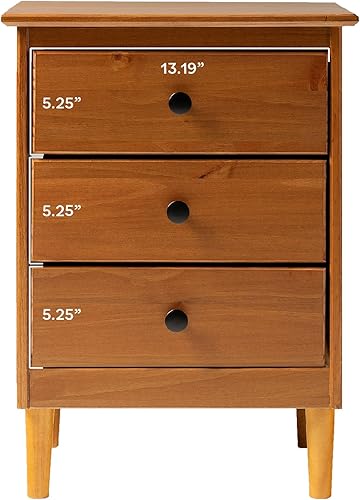 Miniatura 4 de Walker Edison - Cajonera organizadora de madera para dormitorio, clóset, pasillo Caramelo,Blanco,https://www.amazon.com/dp/undefined