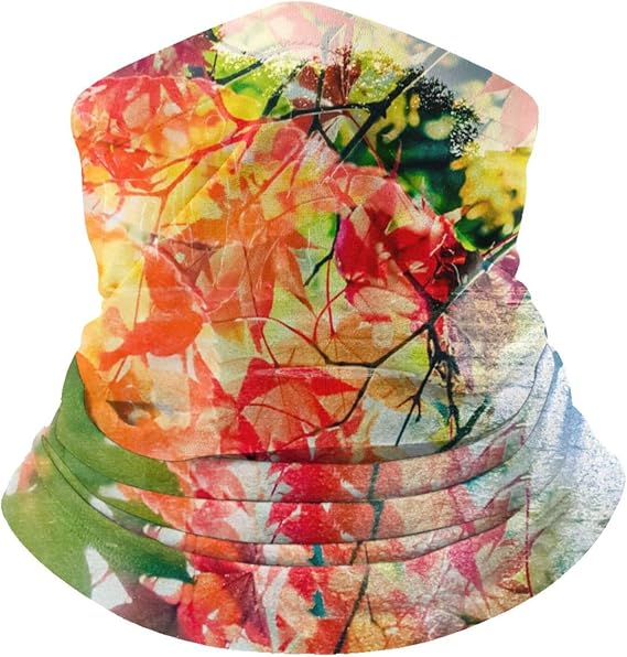 Amazon ネックウォーマー マフラー ヘッドバンド 防寒 キャップ 紅葉と二人 秋 冬 防寒対策 保温 防風 暖かい 首巻き 男女兼用 スキー 自転車 バイク アウトドア スポーツ 通勤 通学 ネックウォーマー 通販