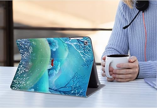 Miniatura 7 de Vmorco - Funda para iPad de 6 y 5 generación, diseño de zorro rojo de 9.7 pulgadas, para iPad de 6 y 5 generación, ángulo ajustable, encendido y