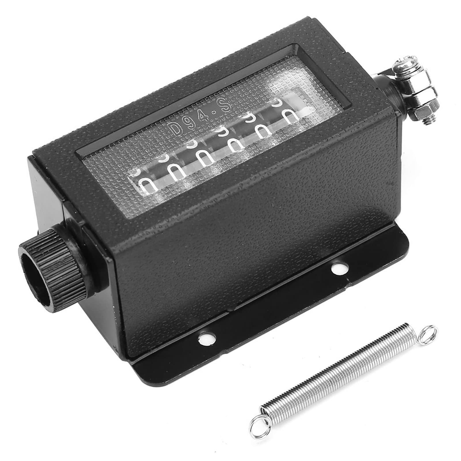 Viagasafamido 6 Digits Manual Tally Counter D94-S 0-999999 Resettable Mechanical Pulling Stroke Counter Number Lap Counter Clicker For Puncher Printer