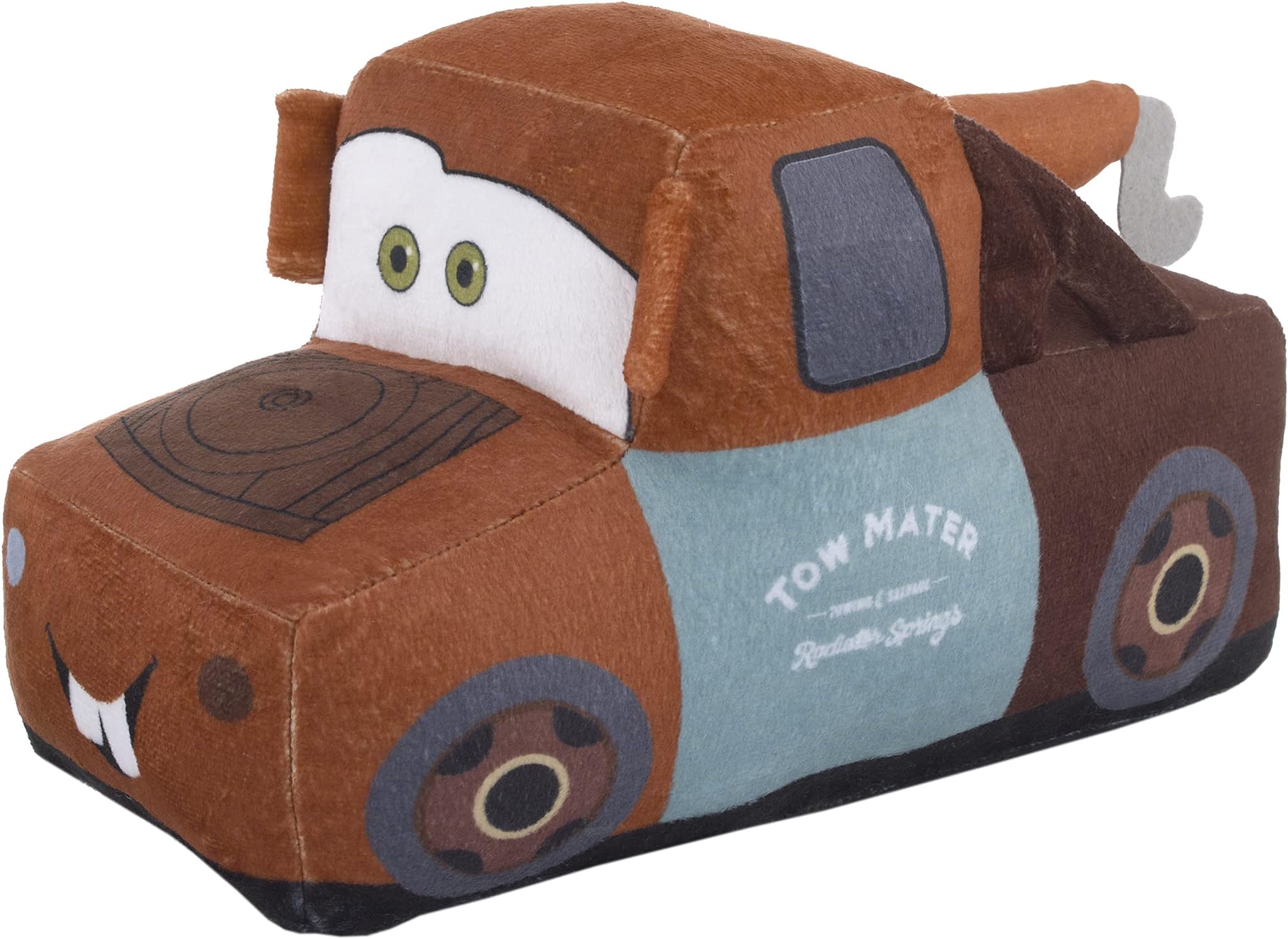 Cars Mater Brown 3D Plush Decorative Toddler Pillow with Embroidery