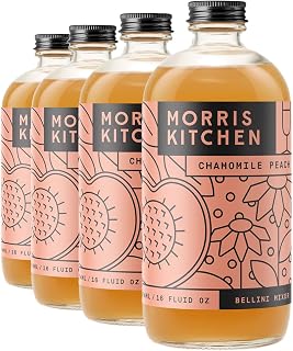 Morris Kitchen Chamomile Peach Cocktail Mixer 16oz - (4pk)