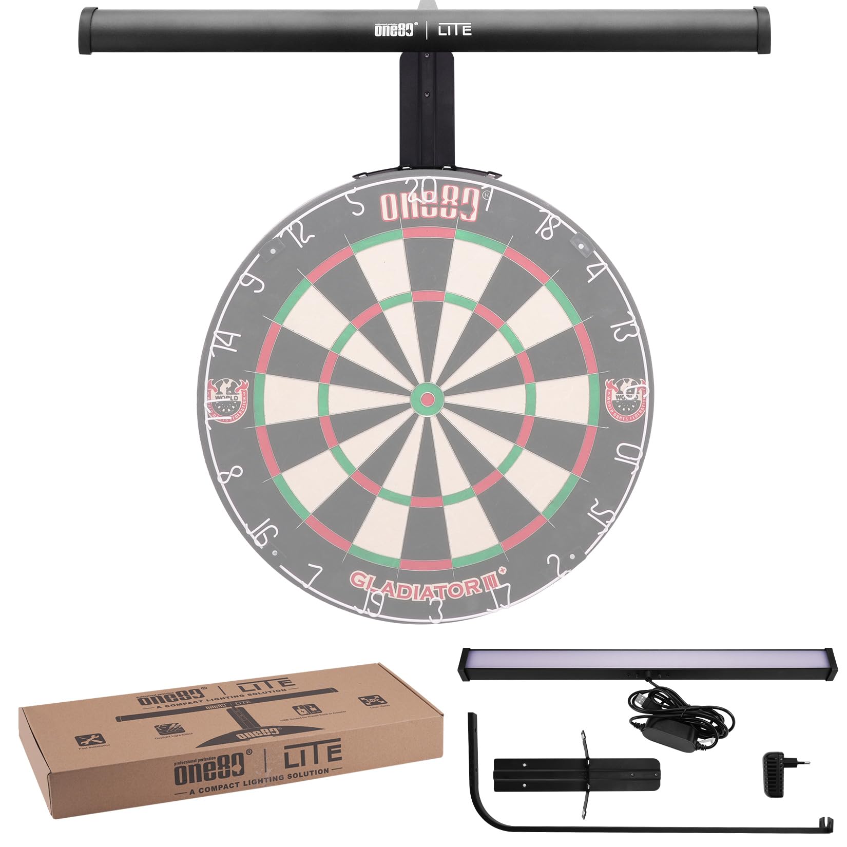 ONE80 Illumina Cible de Fléchettes LED Électronique avec Petite Marque (Base)