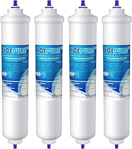 Pack De 4 Filtres à Eau Icepure Compatibles Maytag UKF8001 - Charbon De Noix De Coco, 6 Mois/300 Gallons