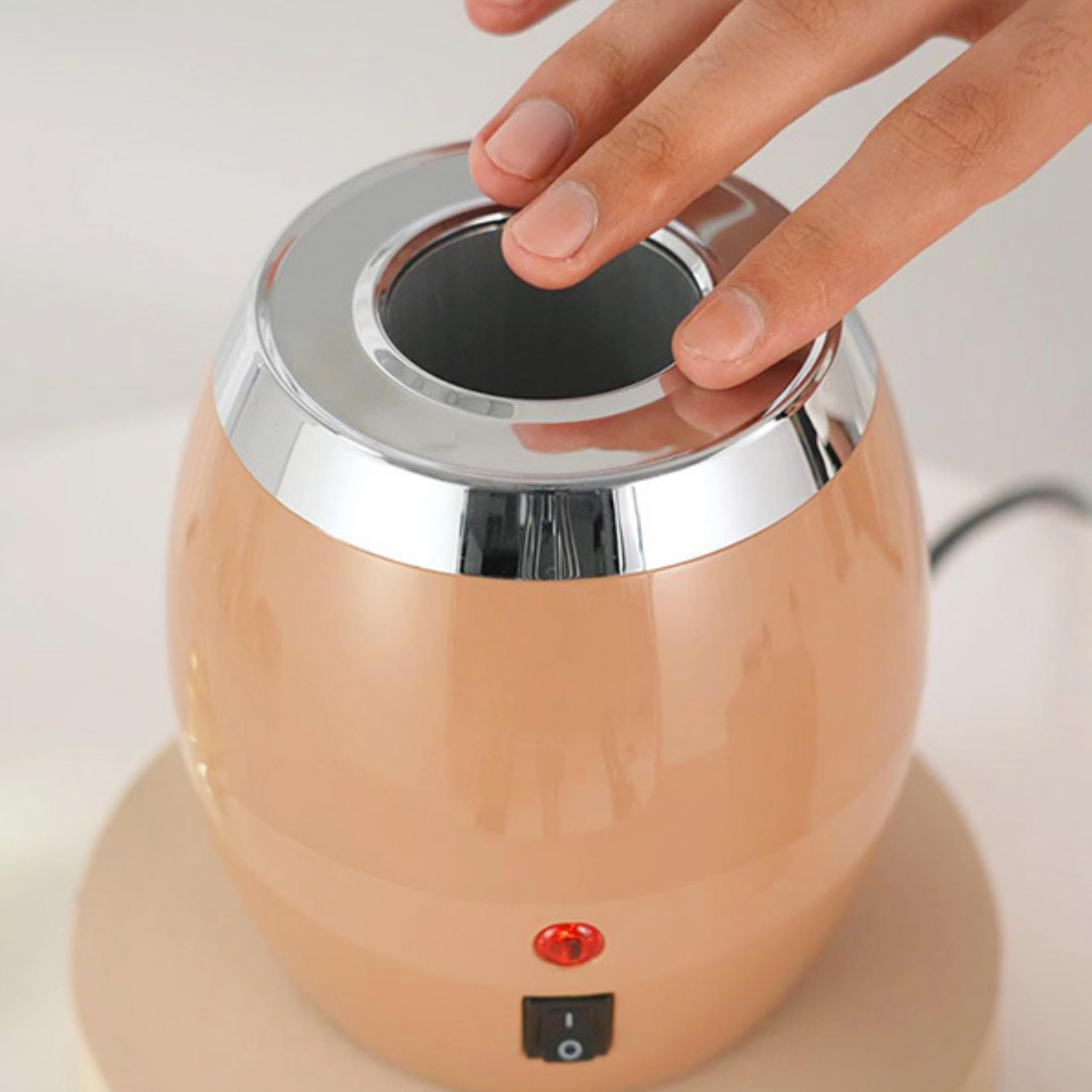 Elitzia Scalda olio da massaggio Scalda lozione 60 °C Temperatura costante con bottiglie di plastica Riscaldatore per olio da massaggio per creme, gel e oli essenziali ETHOH1