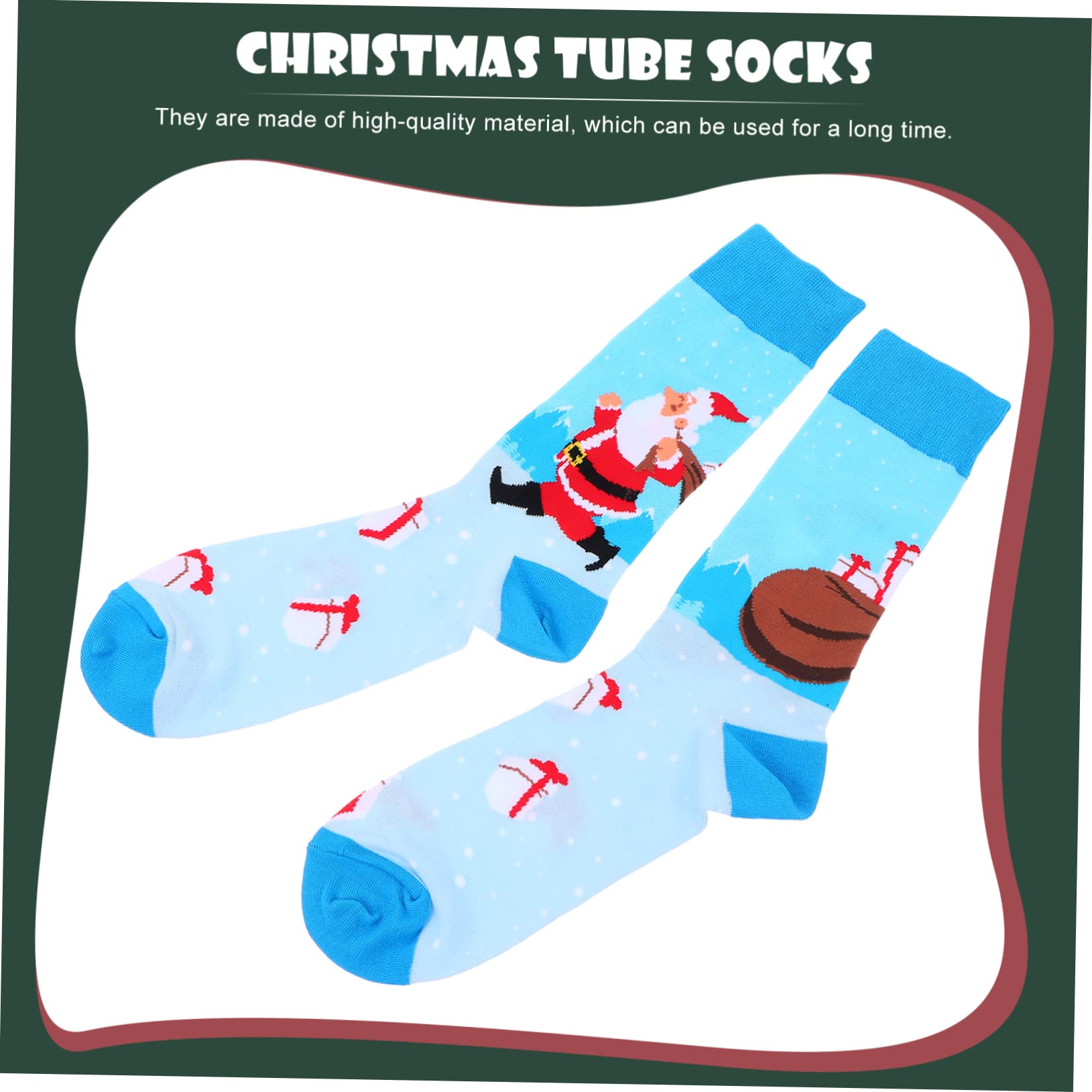 Cabilock 5 Pares calcetines navideños calcetines termicos calcetines térmicos medias de algodón calcetines para mujer invierno calcetines de los hombres calcetines mujer calcetín caliente