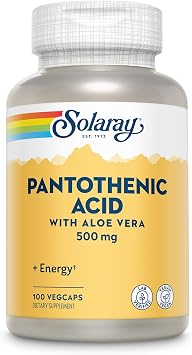Solaray Pantothenic Acid 500mg -100 Caps