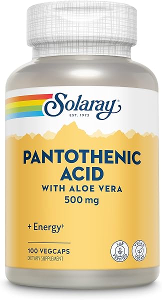 Solaray Ácido Pantoténico 500mg 100 VegCaps