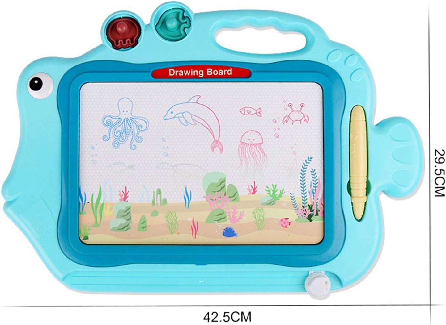 お絵描きボード 男の子と女の子のカラーマグネティックライティングボード子供のおもちゃの描画ボード落書きボード 知育玩具 (Color