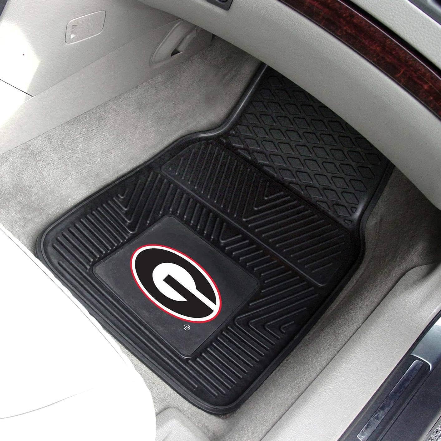 FANMATS Georgia Bulldogs Heavy Duty 2-Piece Vinyl Car Mats