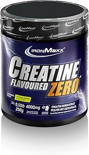 Creatine Powder 250g Lemon Ice Tea - Hochdosiertes & 100% reines Creatin Monohydrat Pulver, 4000mg Kreatin pro Portion, Vegan & zuckerfrei, Mit fruchtigem Geschmack