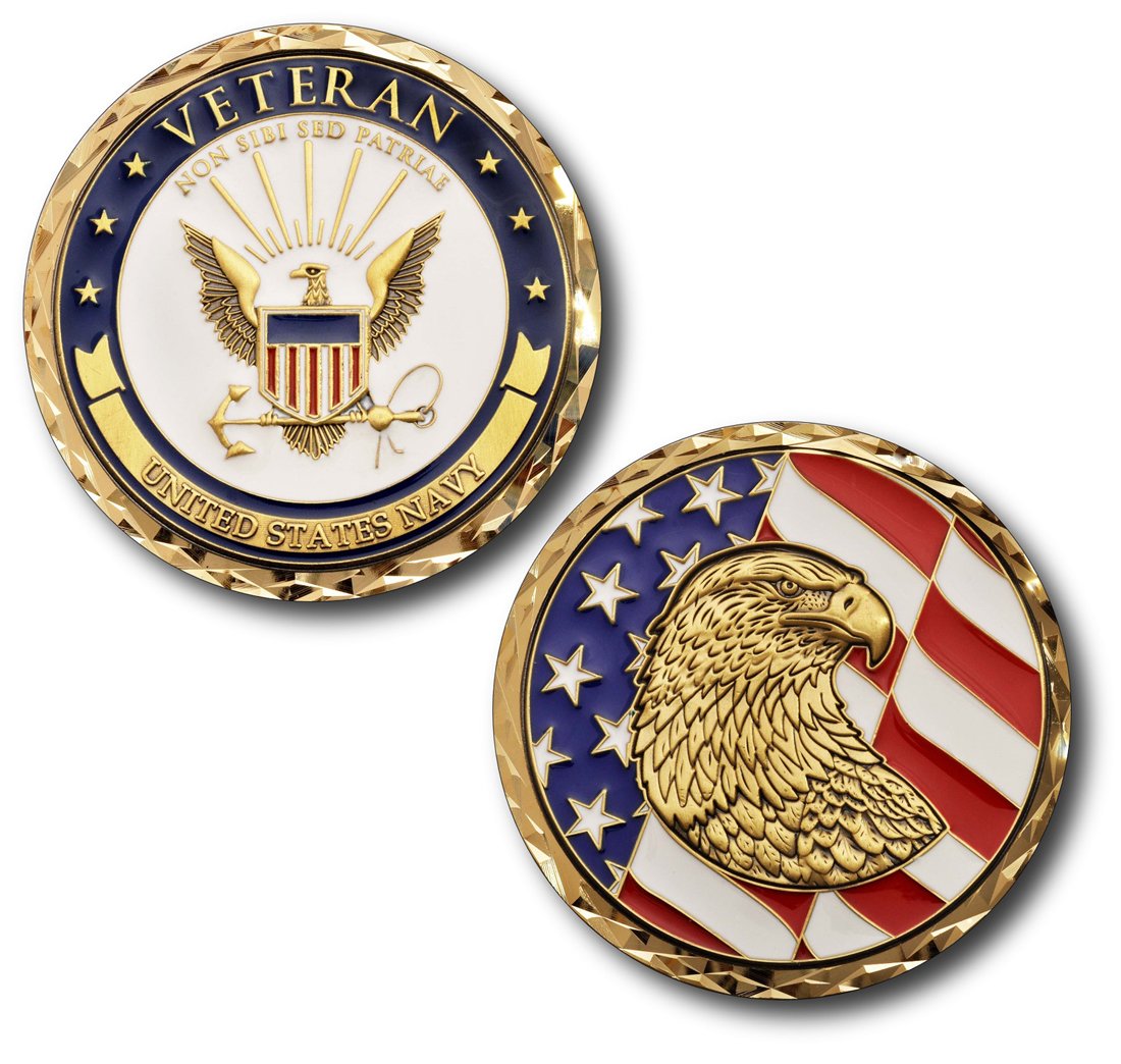 Armed Forces Depot U.S. Navy Veteran Challenge Coin