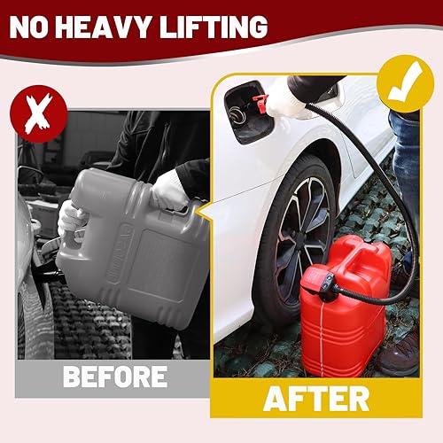 Miniatura 17 de Bomba de transferencia de combustible – Bomba de gas eléctrica de carga USB para lata de gas – Bomba de transferencia de gas alimentada por batería