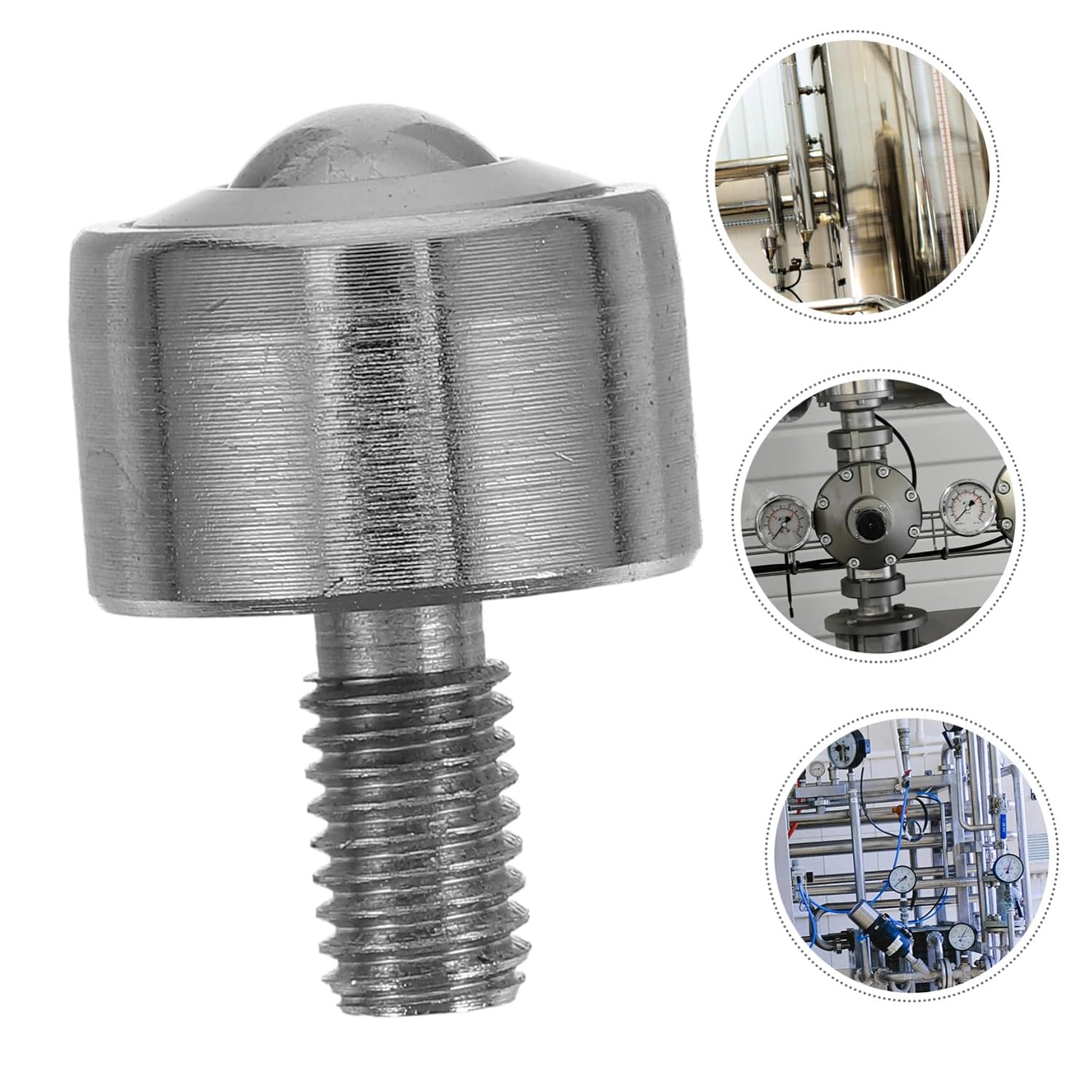 Threaded Ball Transfer Bearing Caster Roller Ball Transfer Units for Industrial Commercial Use for Smooth Movement Easy Installation Load Capacity