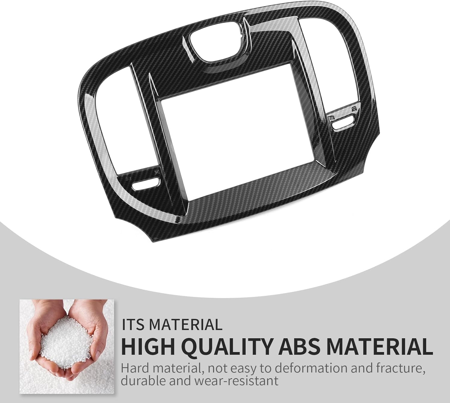 Linskip Navigation Screen Accent Trim Compatible with Chrysler 200 300 2015-2023, 300 Air Vents Cover, 300 Interior Accessories(Carbon Fiber Pattern)