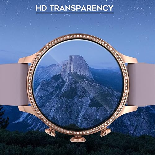 Miniatura 5 de Orzero Paquete de 3 protectores de pantalla de vidrio templado compatible con Fossil Gen 6 2021 de 1.654 pulgadas, 1.732 pulgadas, Michael Kors Gen