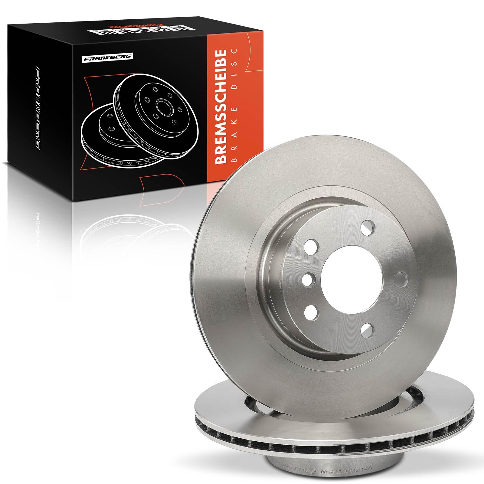 Frankberg 2 discos de freno ventilados de ⌀330 mm 34206790362 34206868936 | trasero; Compatible con: X3 F25, X4 F26