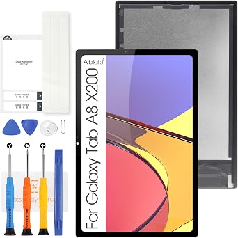 LCD Screen for Samsung Galaxy Tab A8 10.5 2021 Screen Replacement for Samsung Tab A8 10.5 2021 Tablet LCD Screen SM-X200,SM-X205 Touch Display Digitizer Assembly Repair PartsBlack No Frame