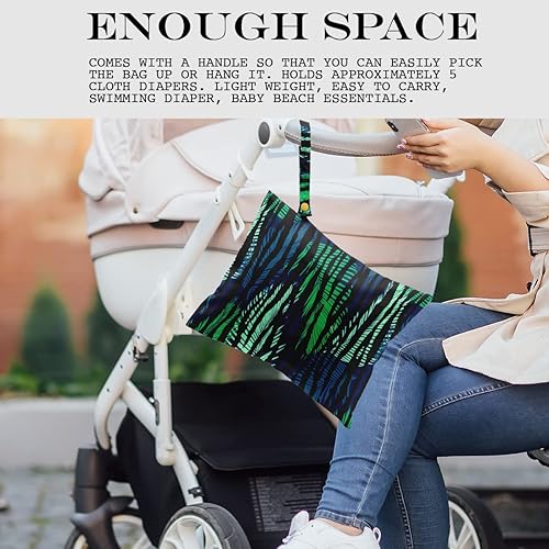 Miniatura 3 de Bolsa húmeda, bolsa húmeda para traje de baño, viajes, playa, piscina, pañales, ropa sucia de yoga, gimnasio, bolsa de maquillaje, impermeable,