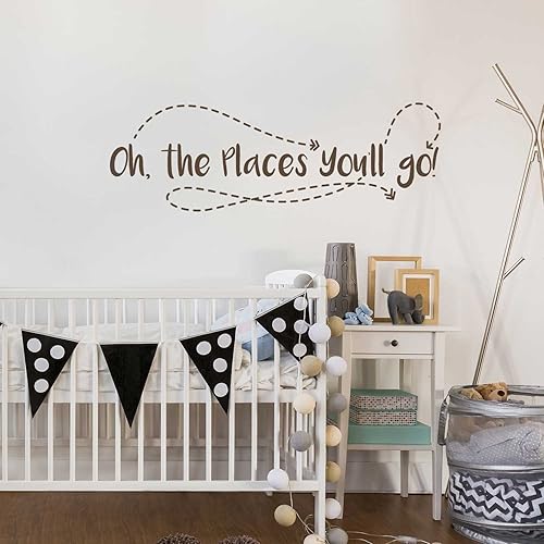 Miniatura 3 de Oh the Places You'll Go Decal - Kiss Cut Dr. Suess Wall Quote Decal By Chromantics