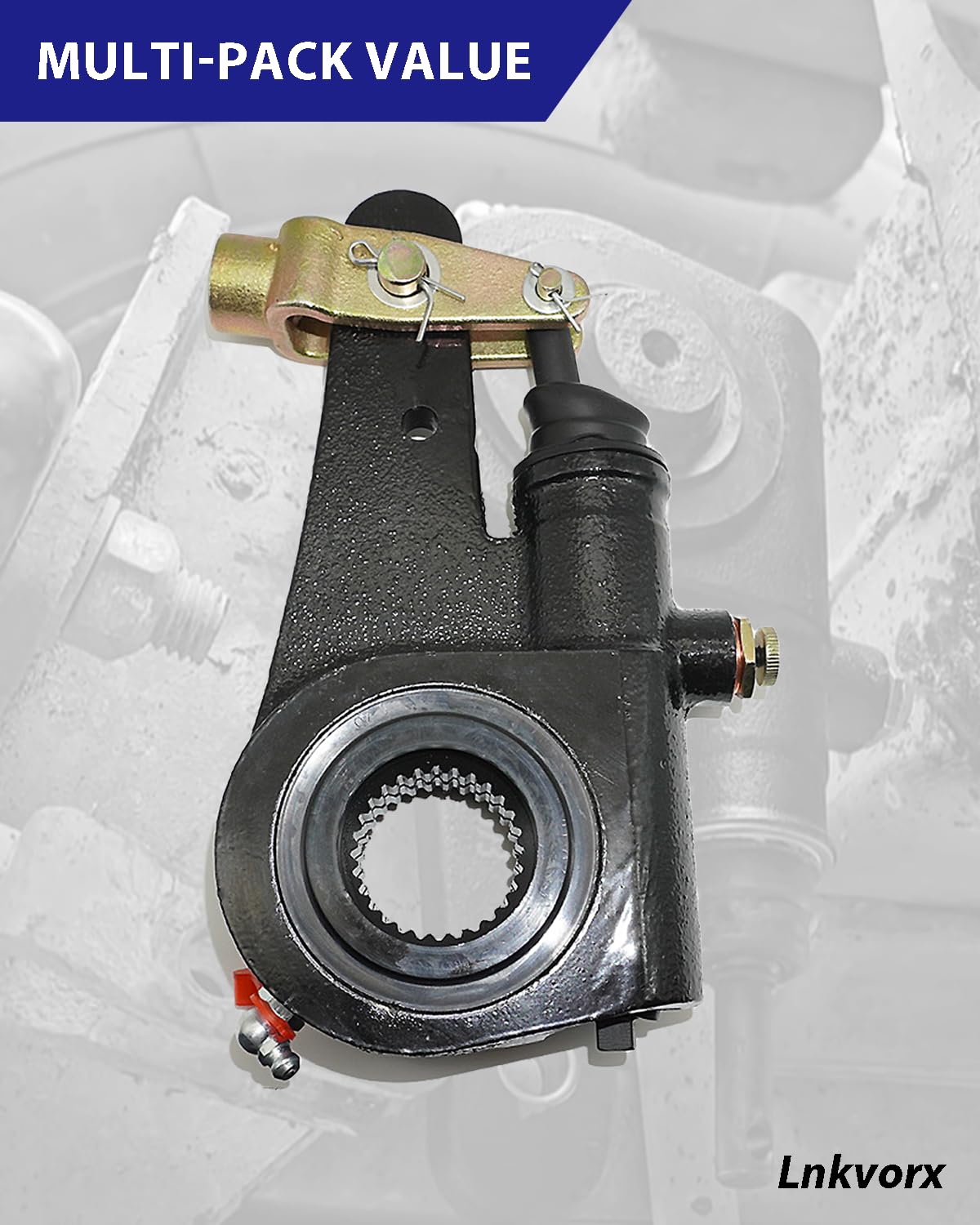R801074 Automatic Slack Adjuster - 1.5" x28 Spline Teeth 6" Lever Auto Slack Adjuster with Clevis Fit - Slack Adjuster Replacement for Meritor R801074 801074 R803112 803112