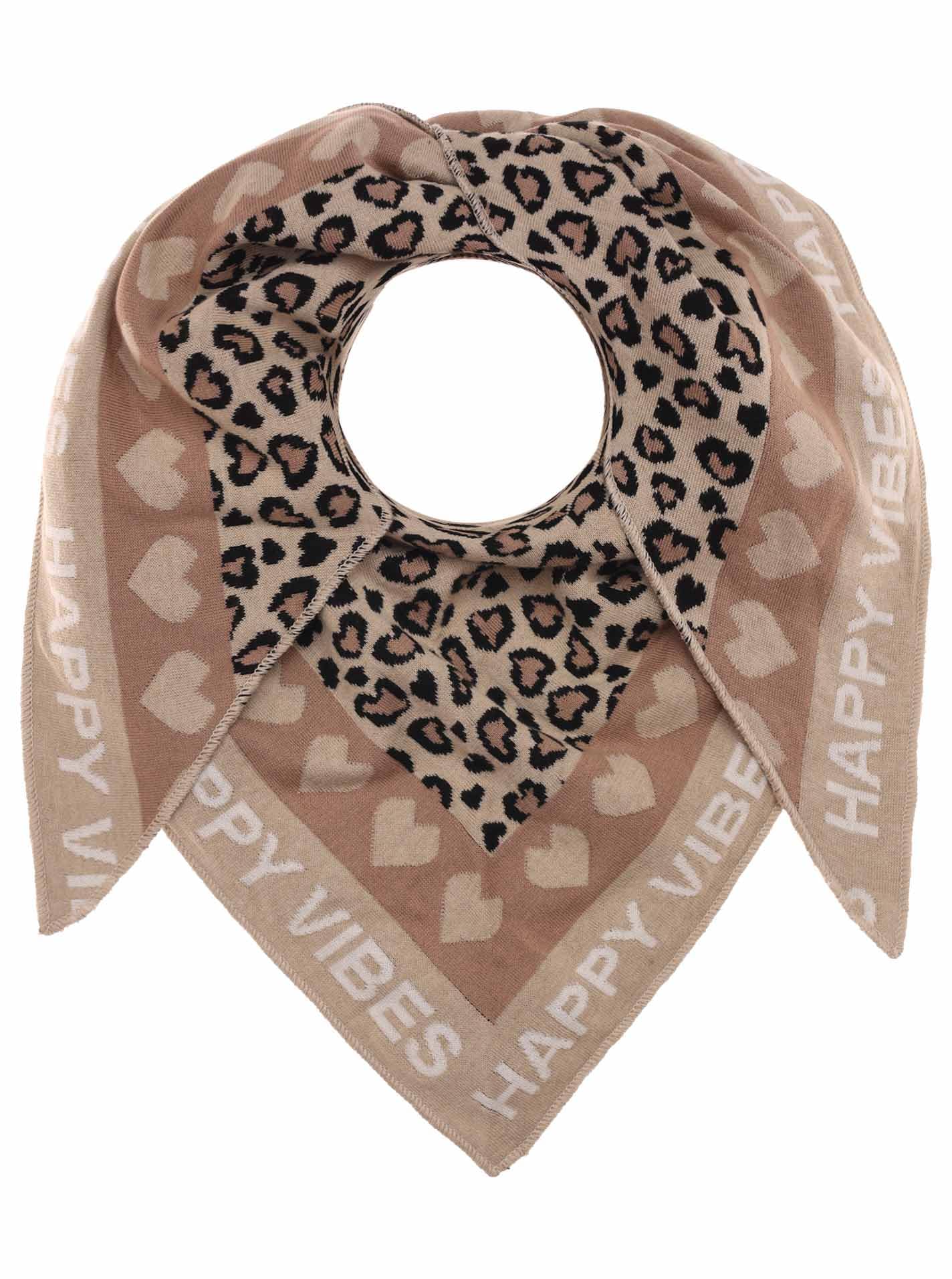 Zwillingsherz Damen Schal Dreieckstuch Dreieckschal Leo Dog Zebra süßer Dackel Blumige Aussichten u. a. kuschelig weich Baumwolle Polyester großes warmes Halstuch Frühling Herbst Winter