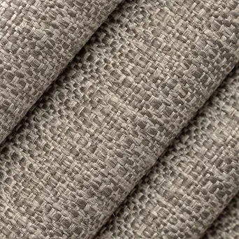 Natural Stain Resistant Performance Pet Friendly Textured Tweed Upholstery Fabric by The Yard