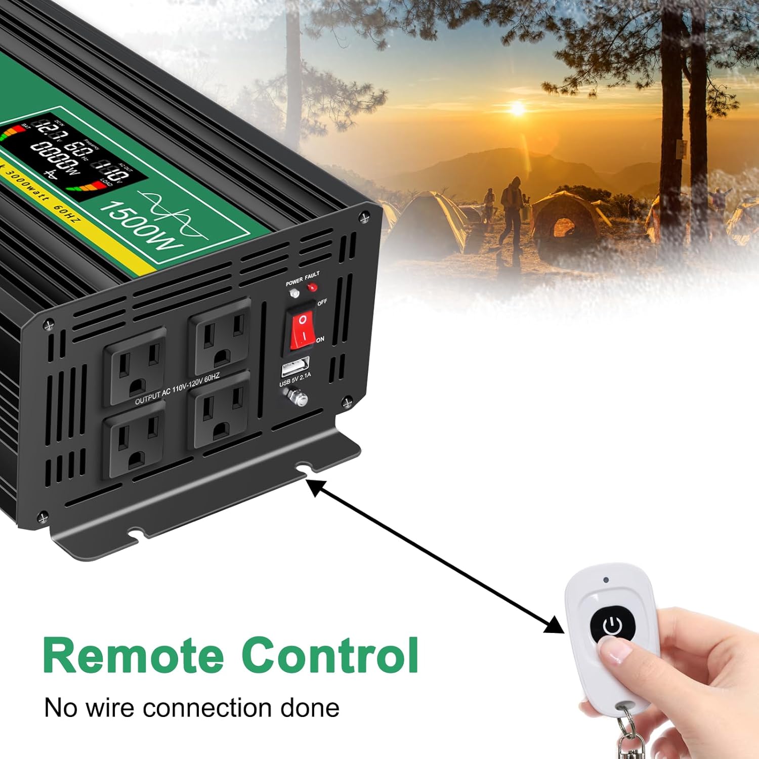 Power Wherever You Go with a Remote-Controlled Inverter