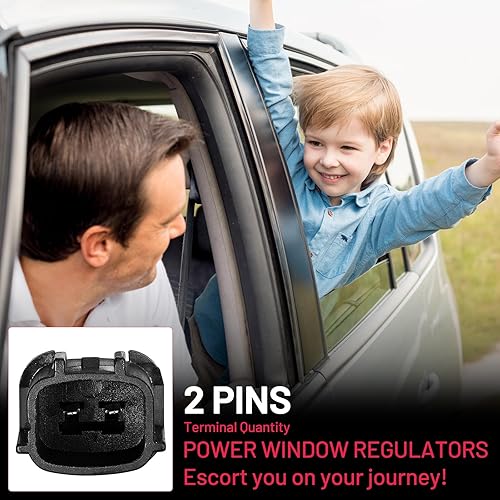 Miniatura 7 de BDFHYK 741-014 Elevalunas eléctrico con motor delantero izquierdo del lado del conductor compatible con Chevy Colorado 2004-2012  Compatible con GMC