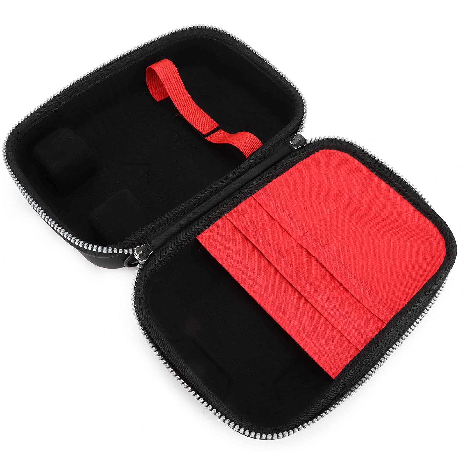 Schwarz 33 cm x 23 cm x 12 cm Fernbedienungs-Hartschalenkoffer Eva-Schutz-Aufbewahrungstasche Robustes tragbares wasserdichtes Reißverschlussdesign für Flysky JR Wfly Futaba