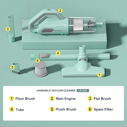 Miniatura 4 de Aspiradora de palo, con cable, ligera, potente, escoba eléctrica para el hogar, apartamento, oficina, suelos de madera dura, alfombra, pelo de