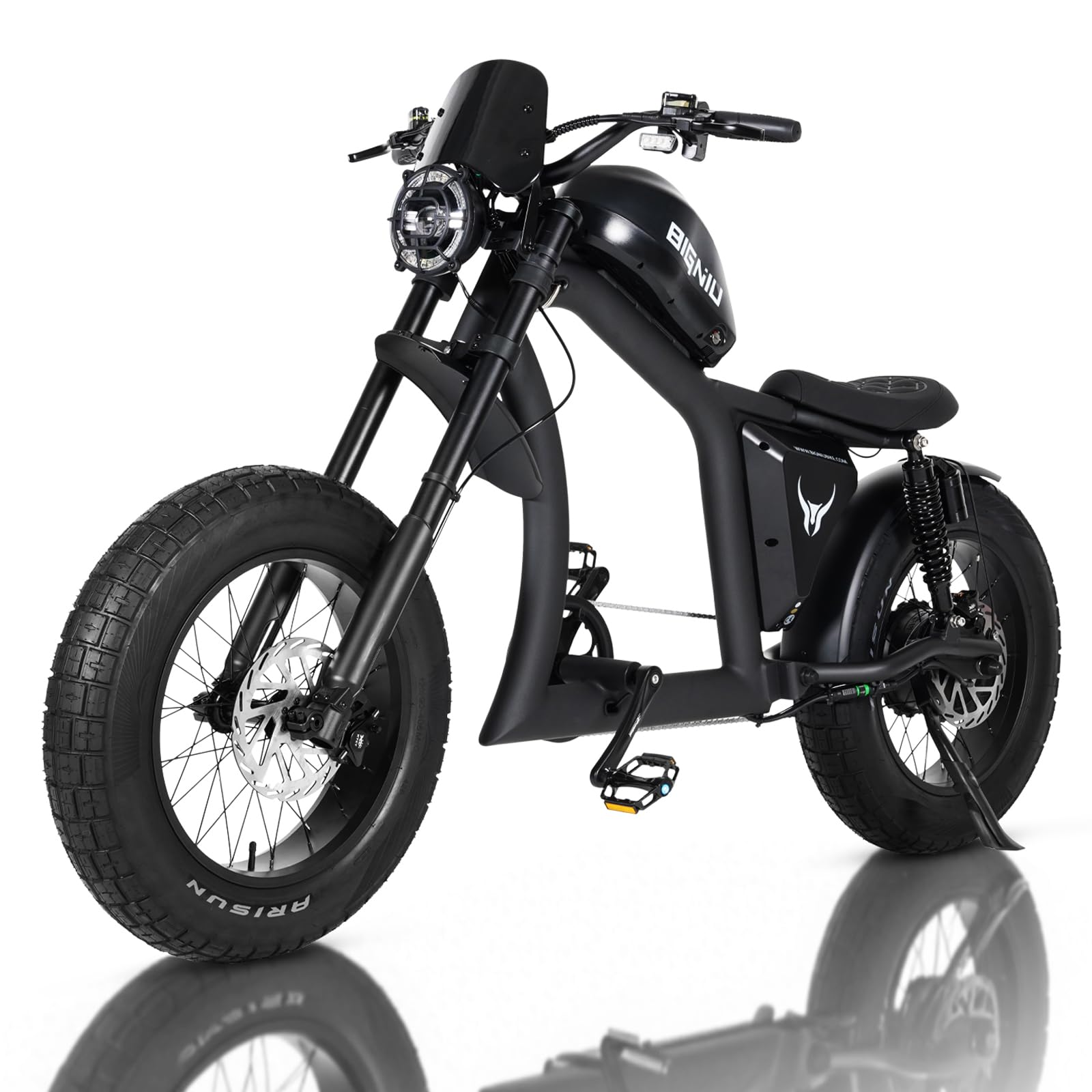 BIGNIU BG-X Electric Bike for Adults,1500W Brushless Motor 48V/31.5Ah Up to 40 Miles E-Bike Front/Rear Turn Signal Dual Suspension Ebikes